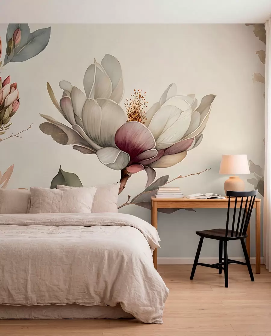 Fotobehang Magnolia -illustratie u93020