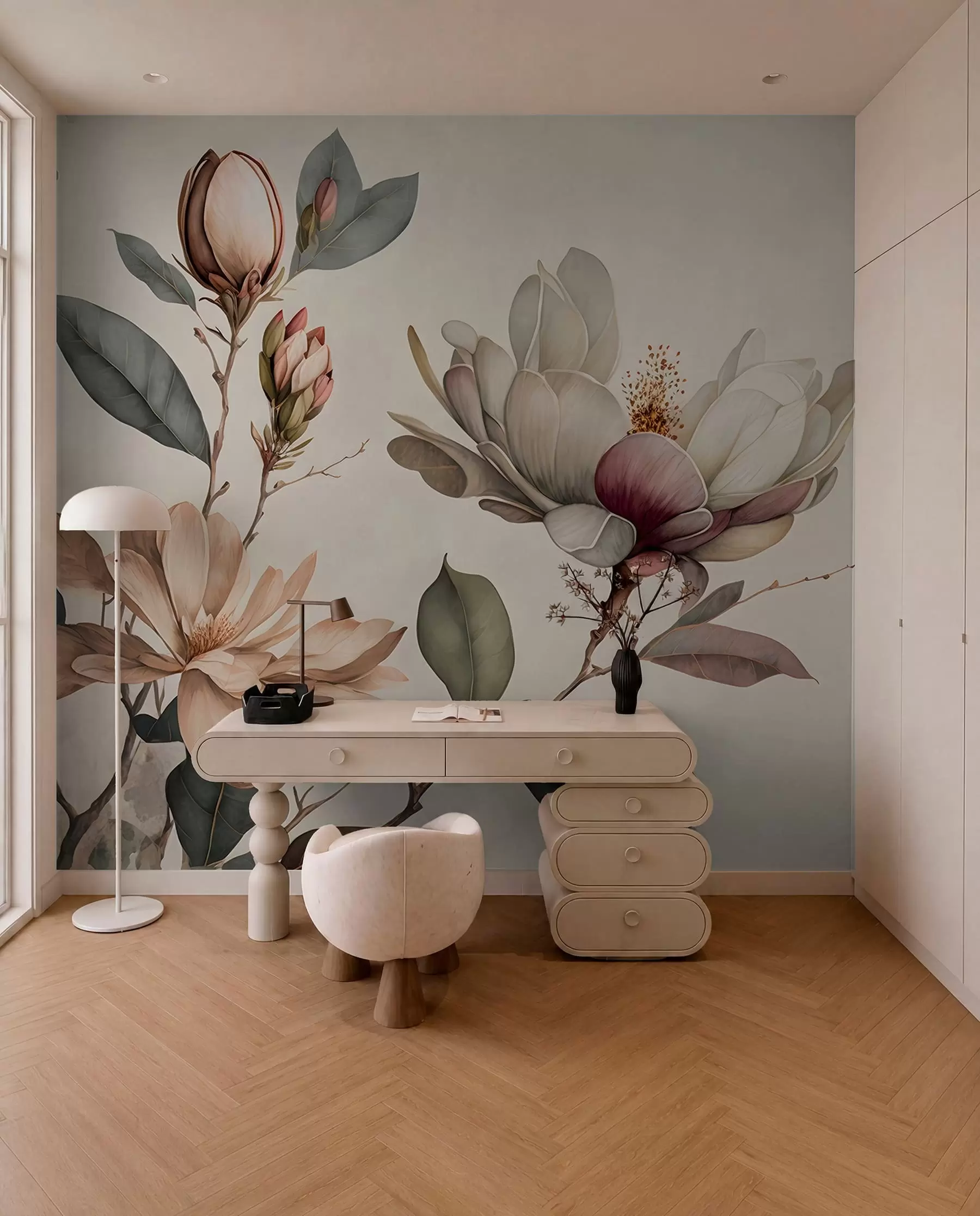Fotobehang Magnoliastudie u93020