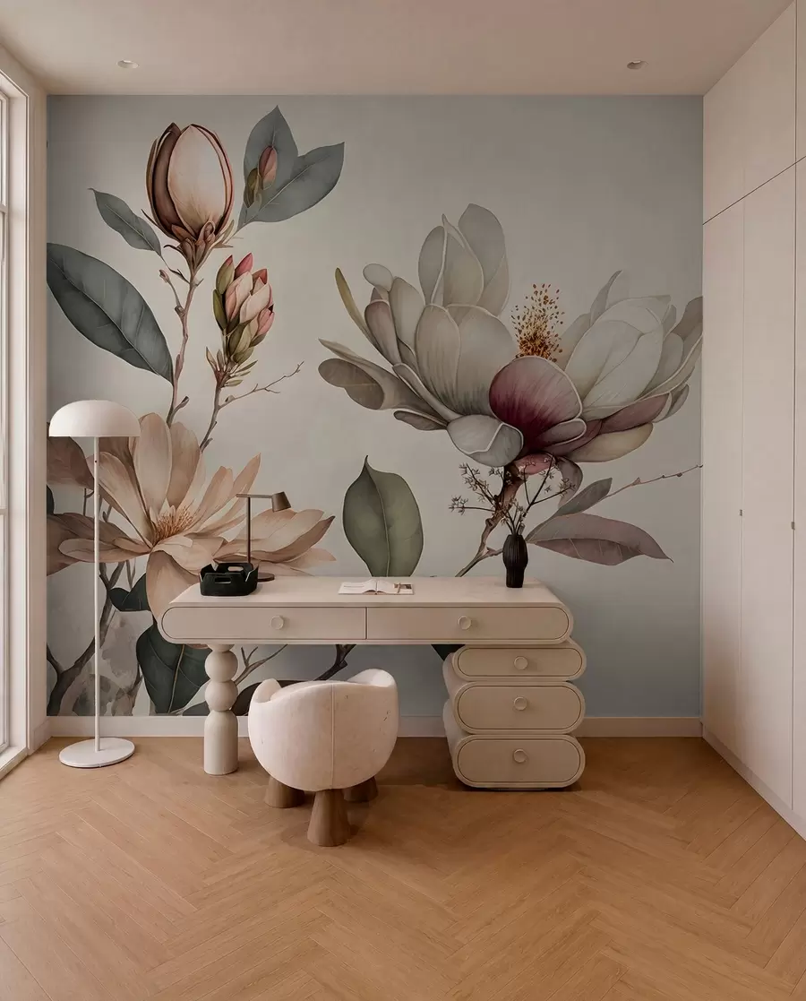 Fotobehang Magnolia -illustratie u93020