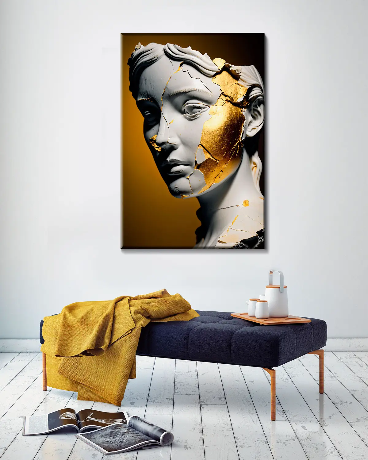  Peintures Sculpture d'un visage féminin s31152