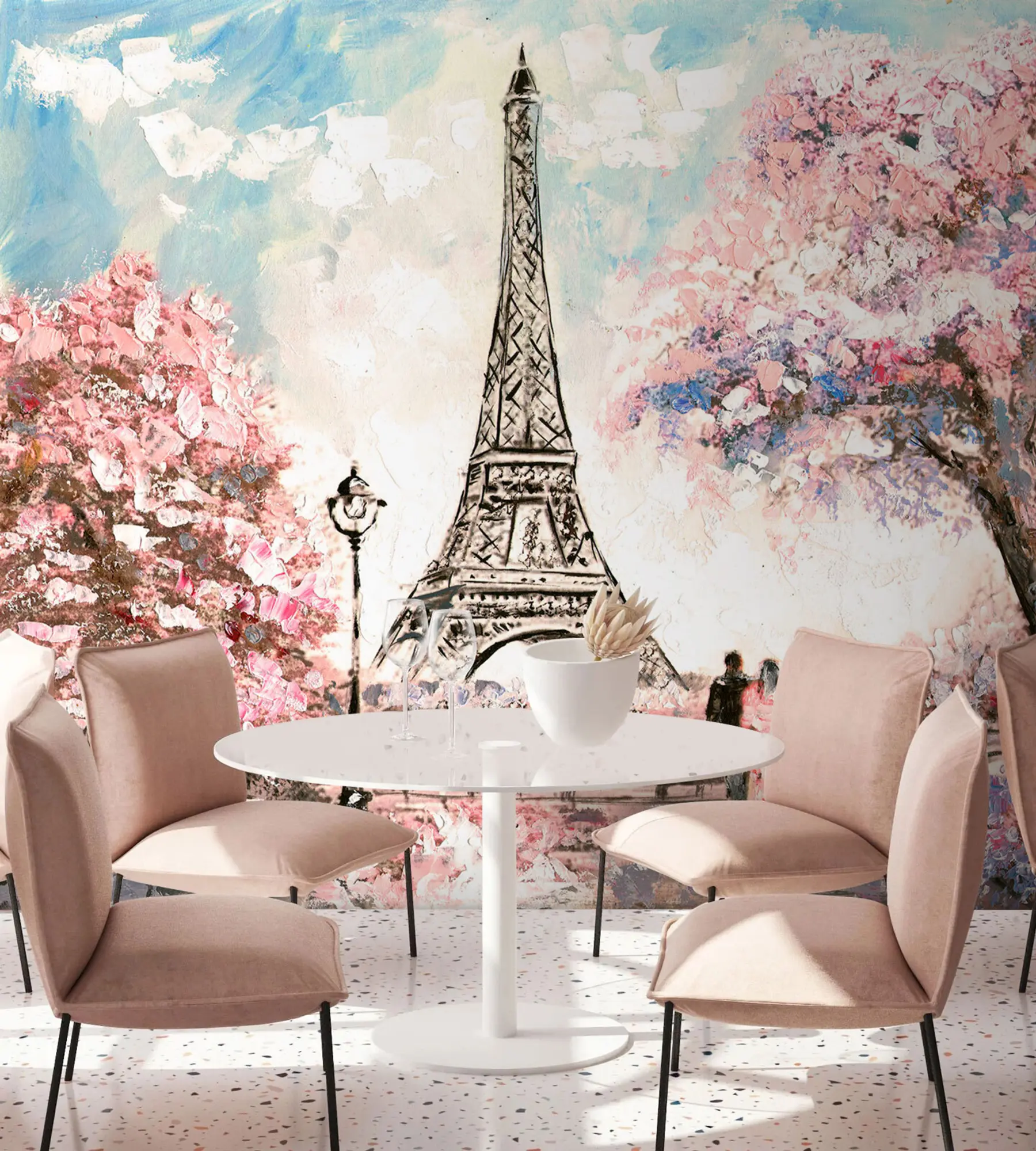 Papier peint photo Scène de rue à Paris u74631