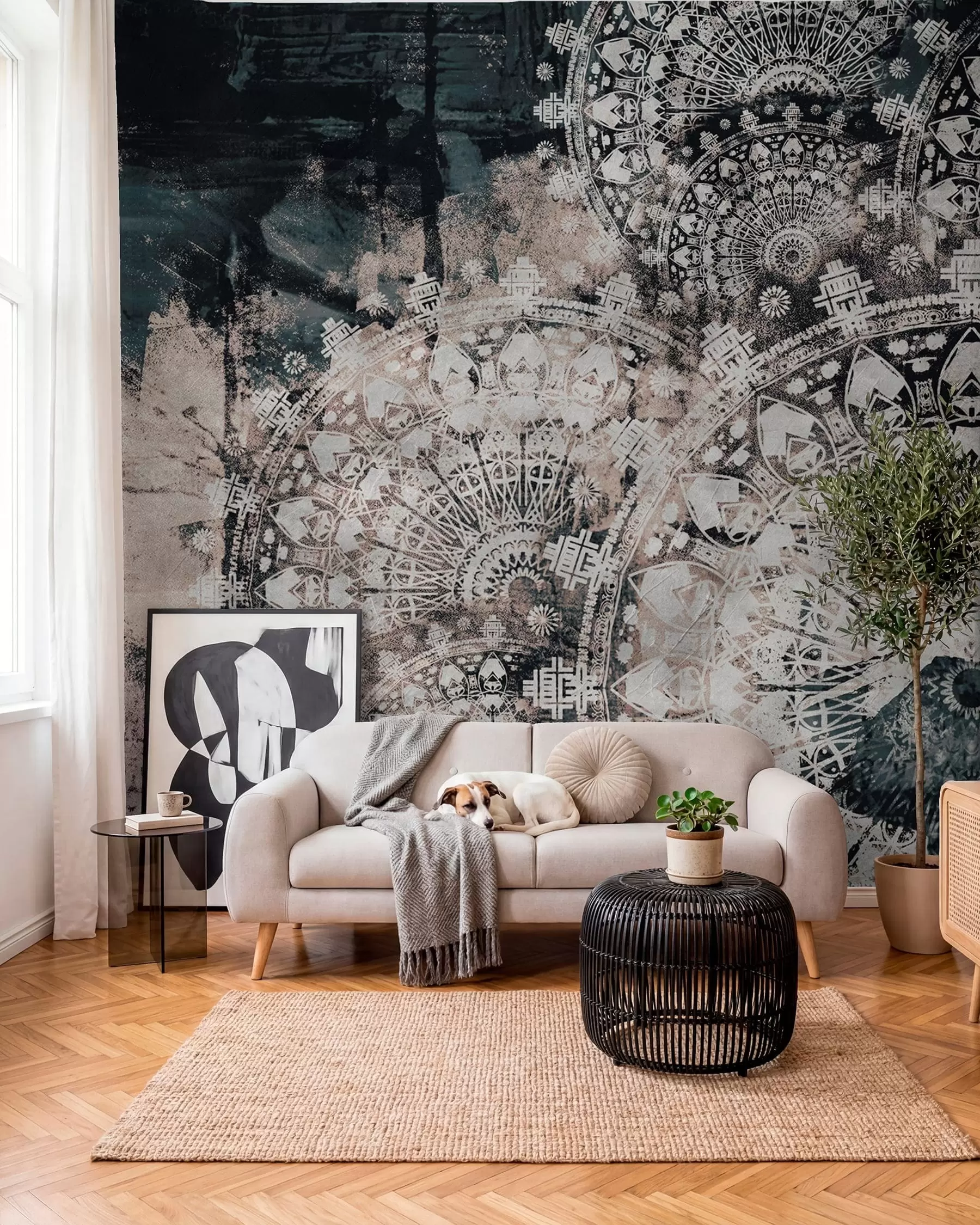 Fotobehang Vintage mandala u93958
