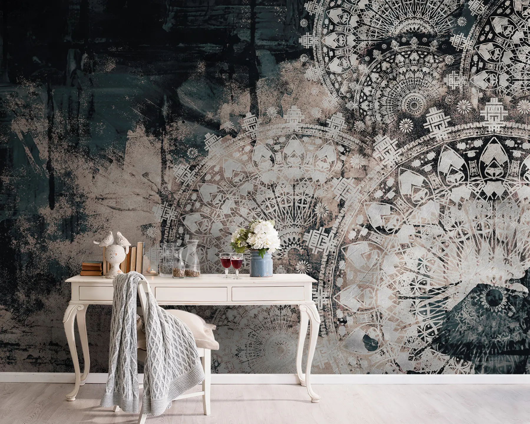 Fotobehang Vintage mandala u93958