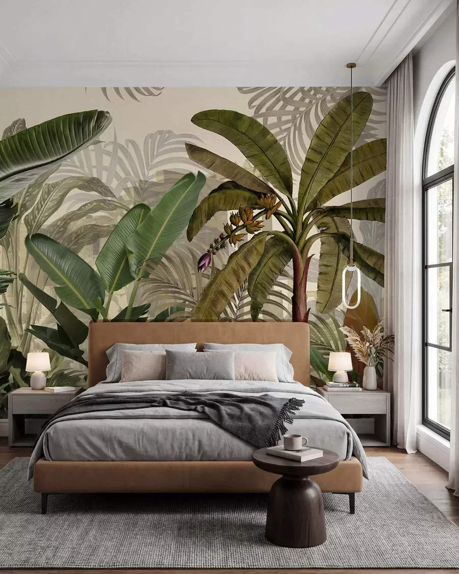 Papier peint photo Jungle tropicale et feuilles u74748