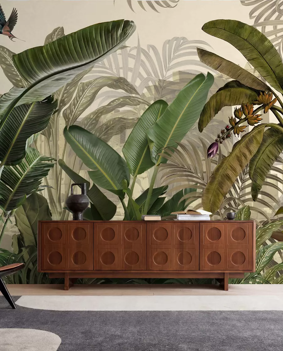 Fotobehang Tropische jungle en bladeren u74748