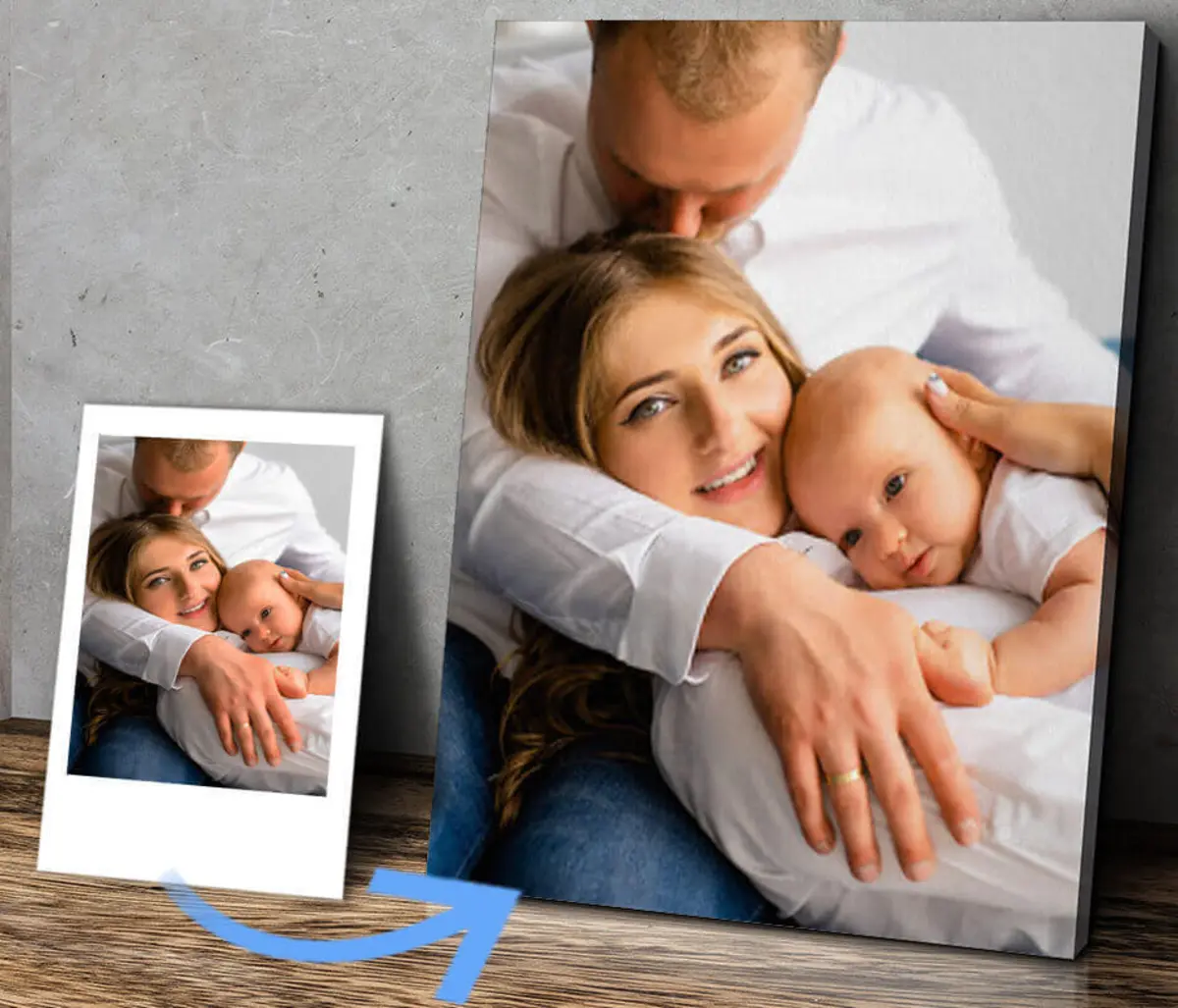  Schilderijen Foto, glimlach en troost s31868