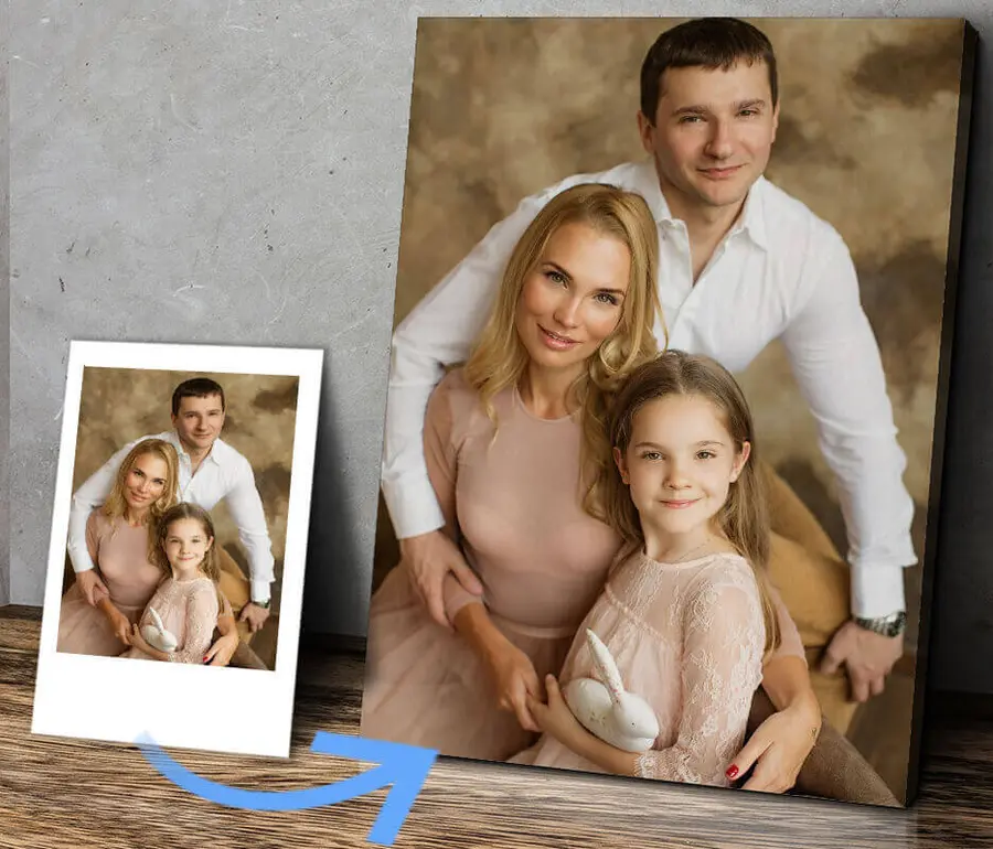  Peintures Visage, sourire et photographie s31869