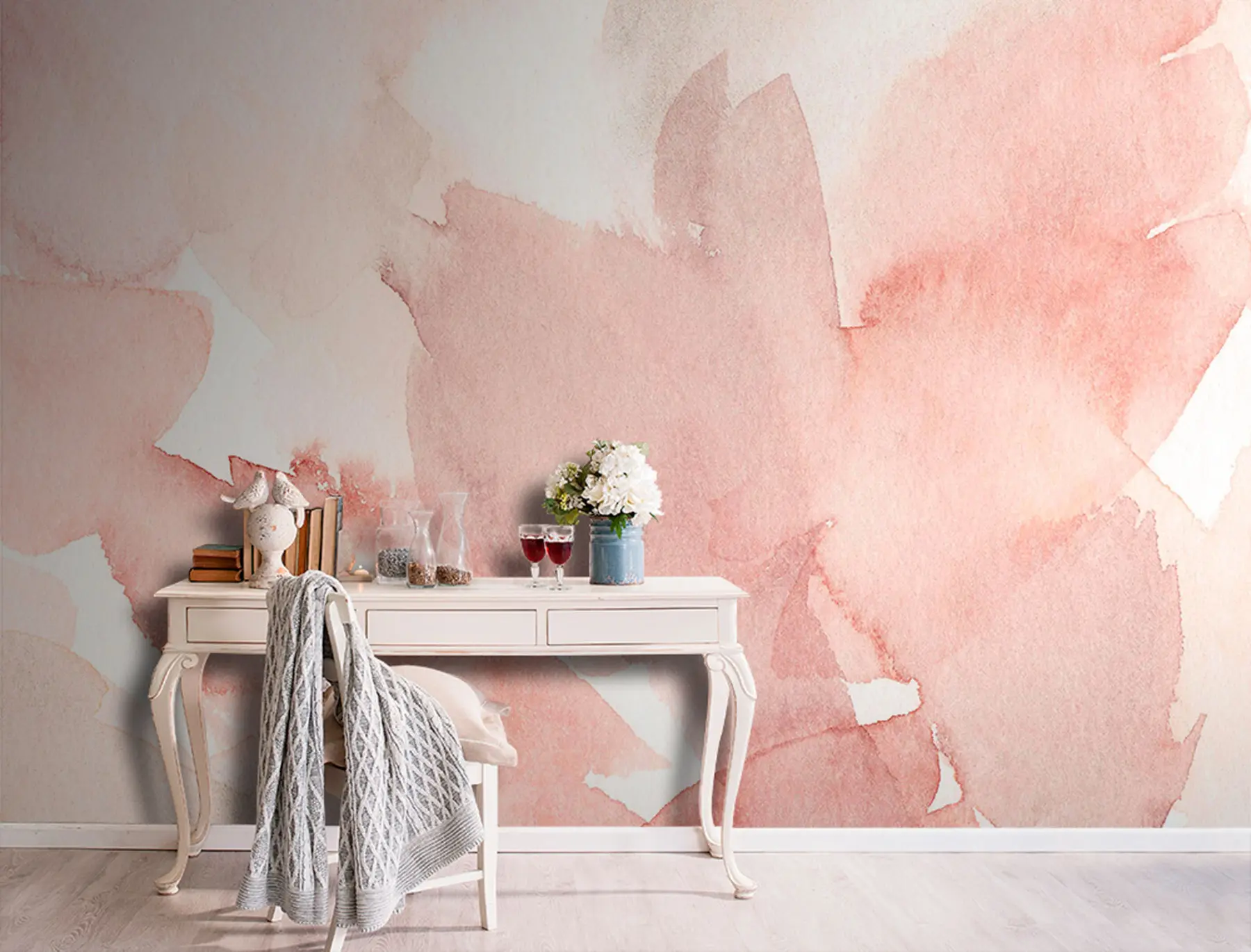 Papier peint photo Fond aquarelle rose u74872