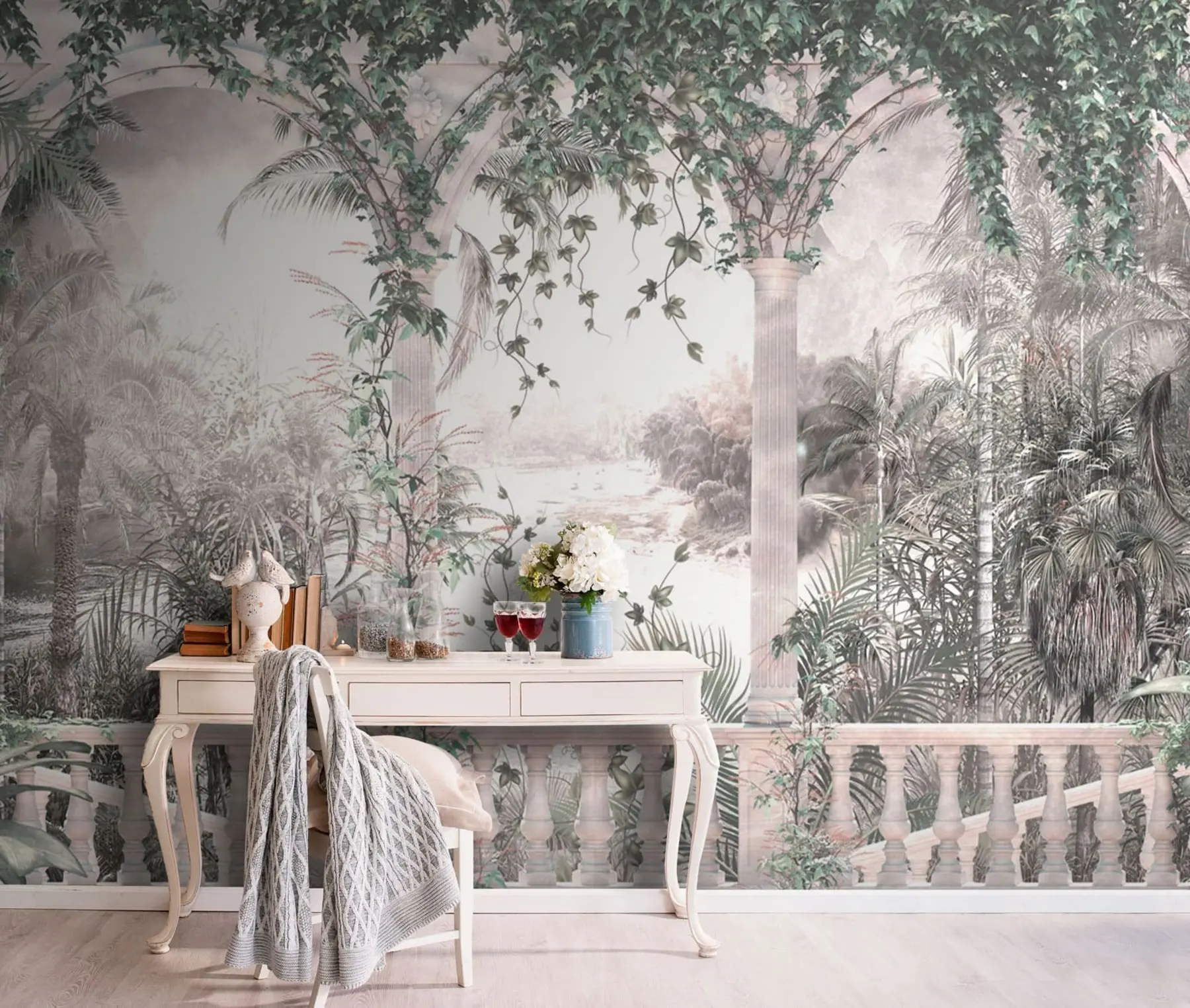 Papier peint photo Vieilles arches dans le jardin u94141