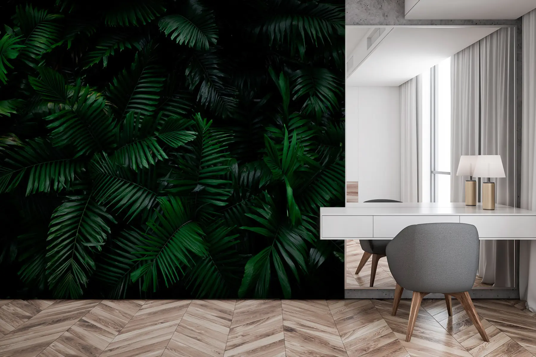 Fotobehang Palm bladeren u75760