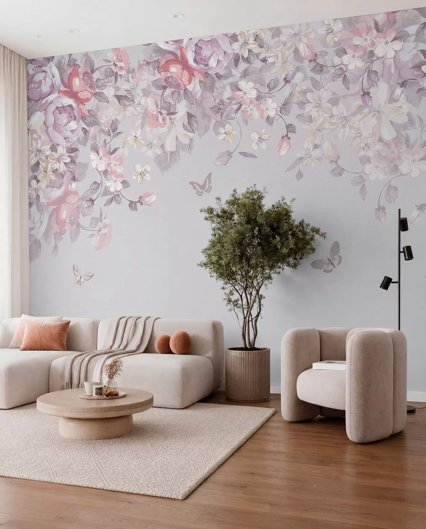 Papier peint photo Arche de fleurs lilas u94295