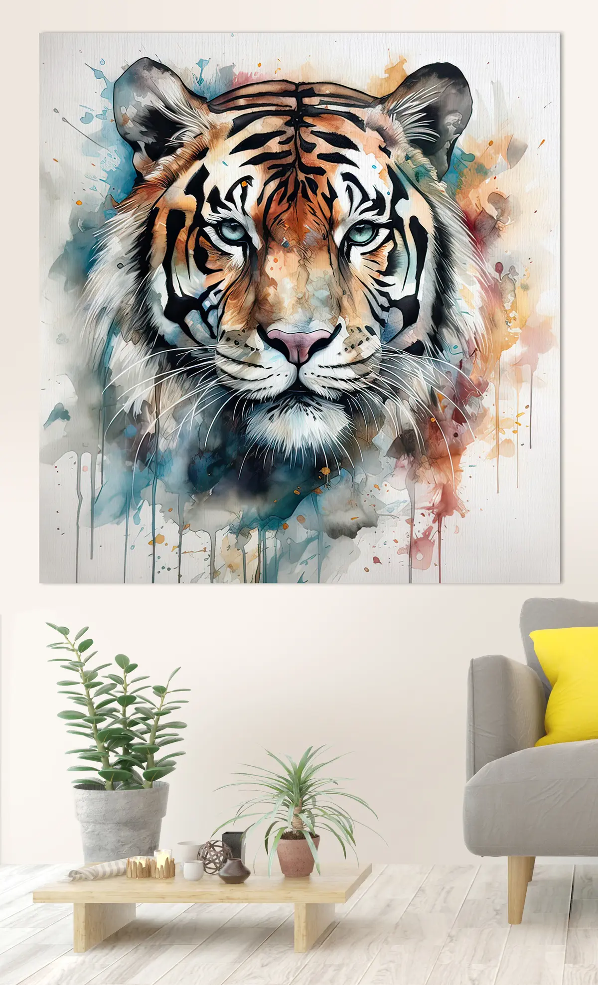  Peintures Tigre à l'aquarelle s32302