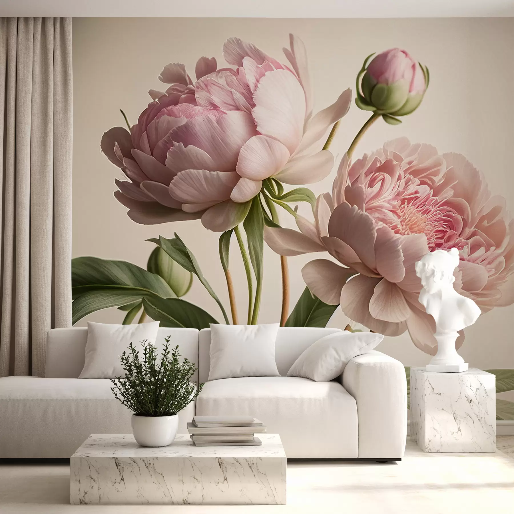 Fotobehang aquarel bloemen u70658