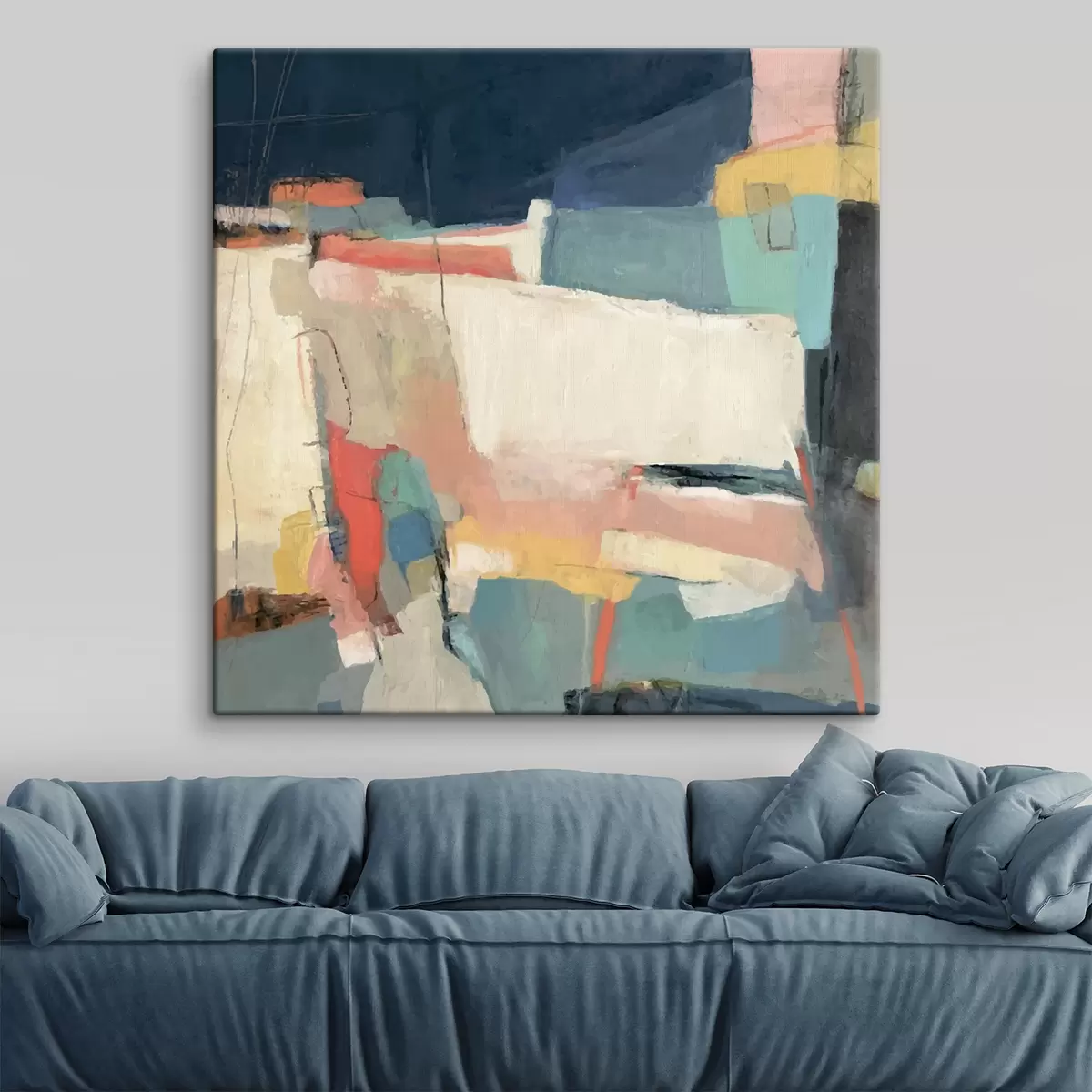  Schilderijen Abstractie, verfstreken s32446