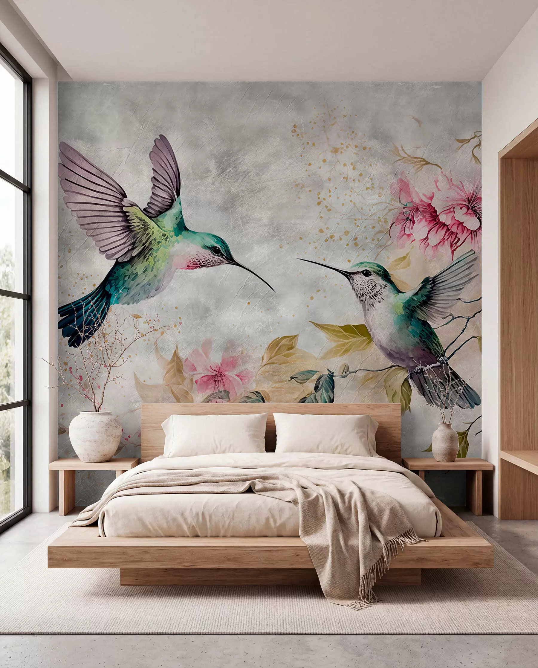 Papier peint photo Duo de colibris u93994