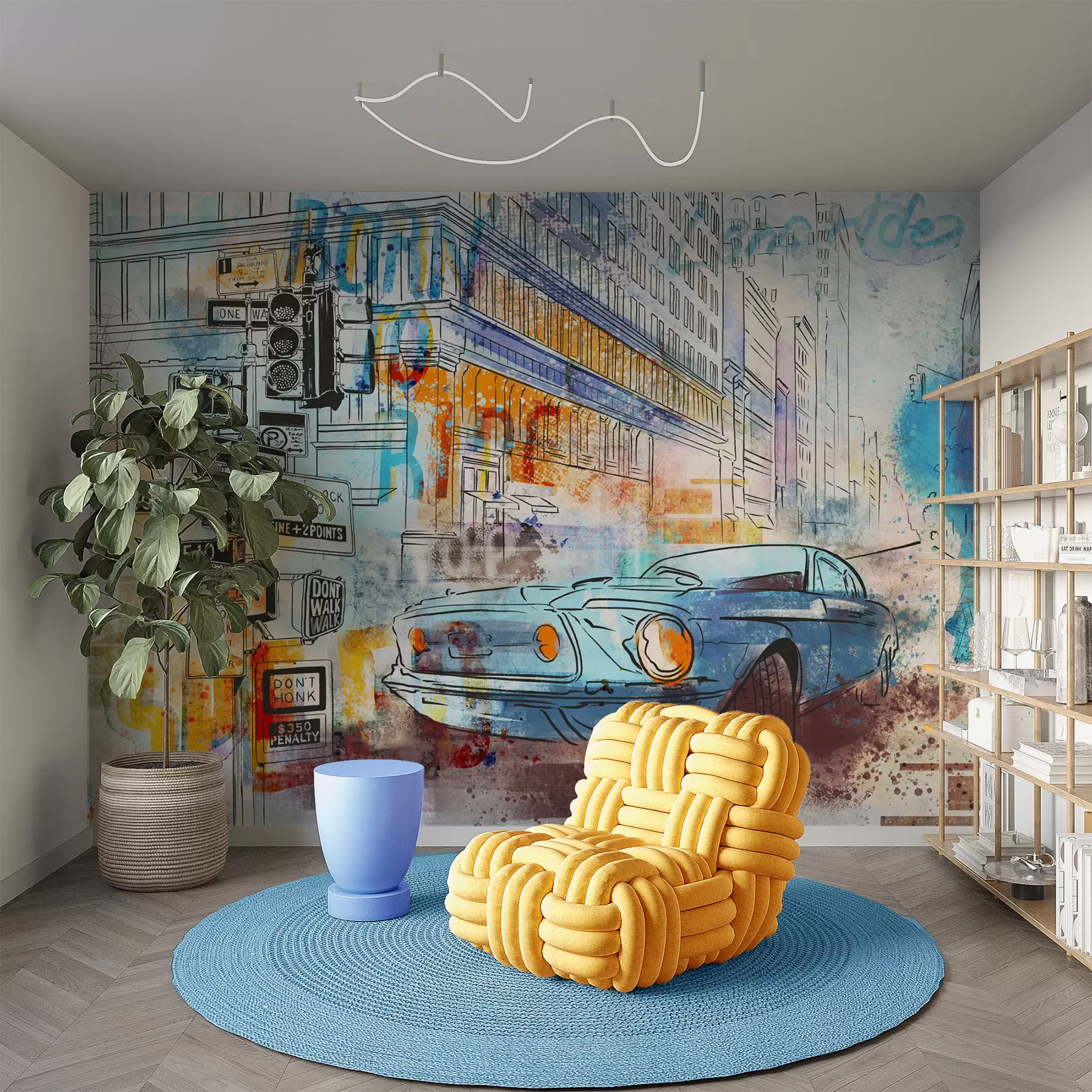 Fotobehang Graffitimachine u75814
