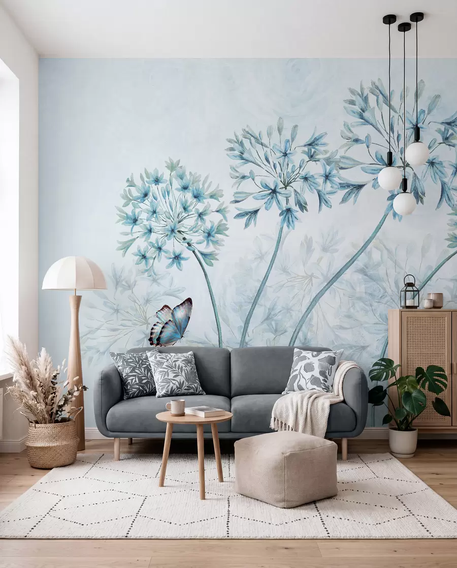 Fotobehang Plant, bloem en blauw u35495