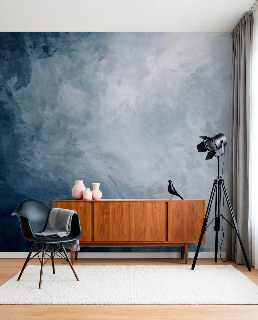 Fotobehang Water, wolk en grijs u03136