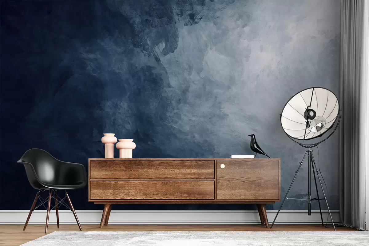 Papier peint photo Eau, nuages et gris u03136