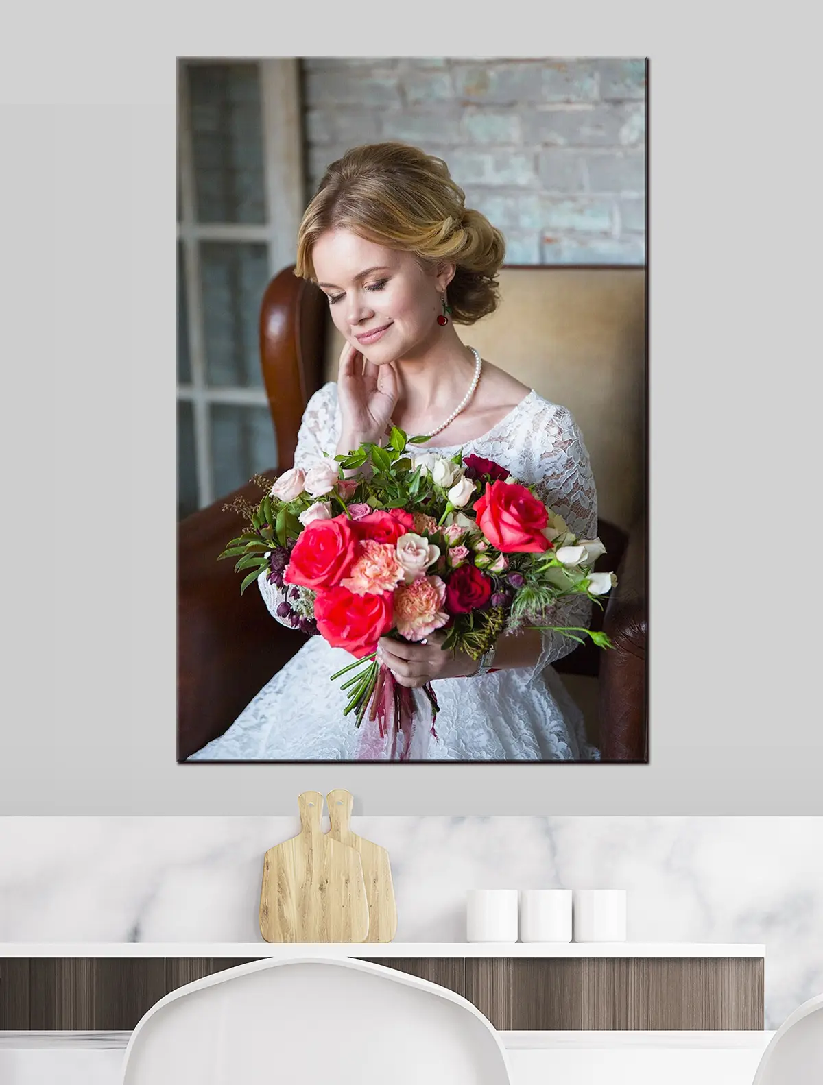  Schilderijen Gepersonaliseerde schilderijen van trouwfoto's s33185