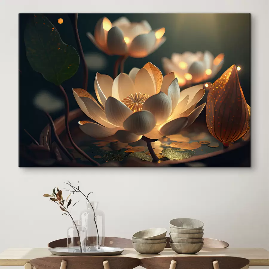 Papier peint photo Fleurs de lotus magiques s33100
