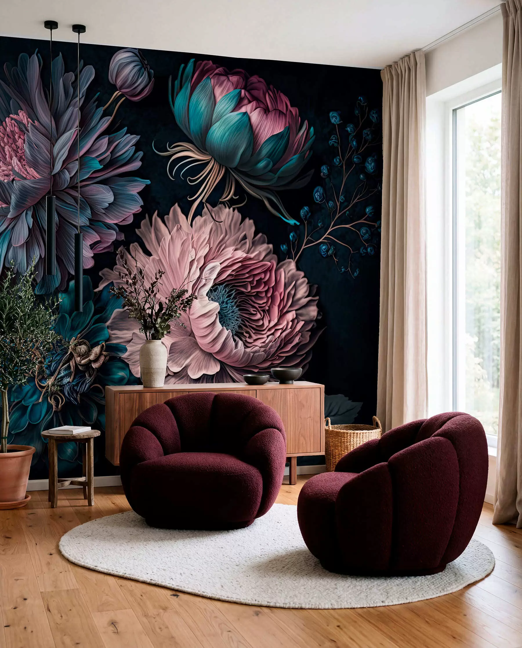 Fotobehang maan kleur u75404