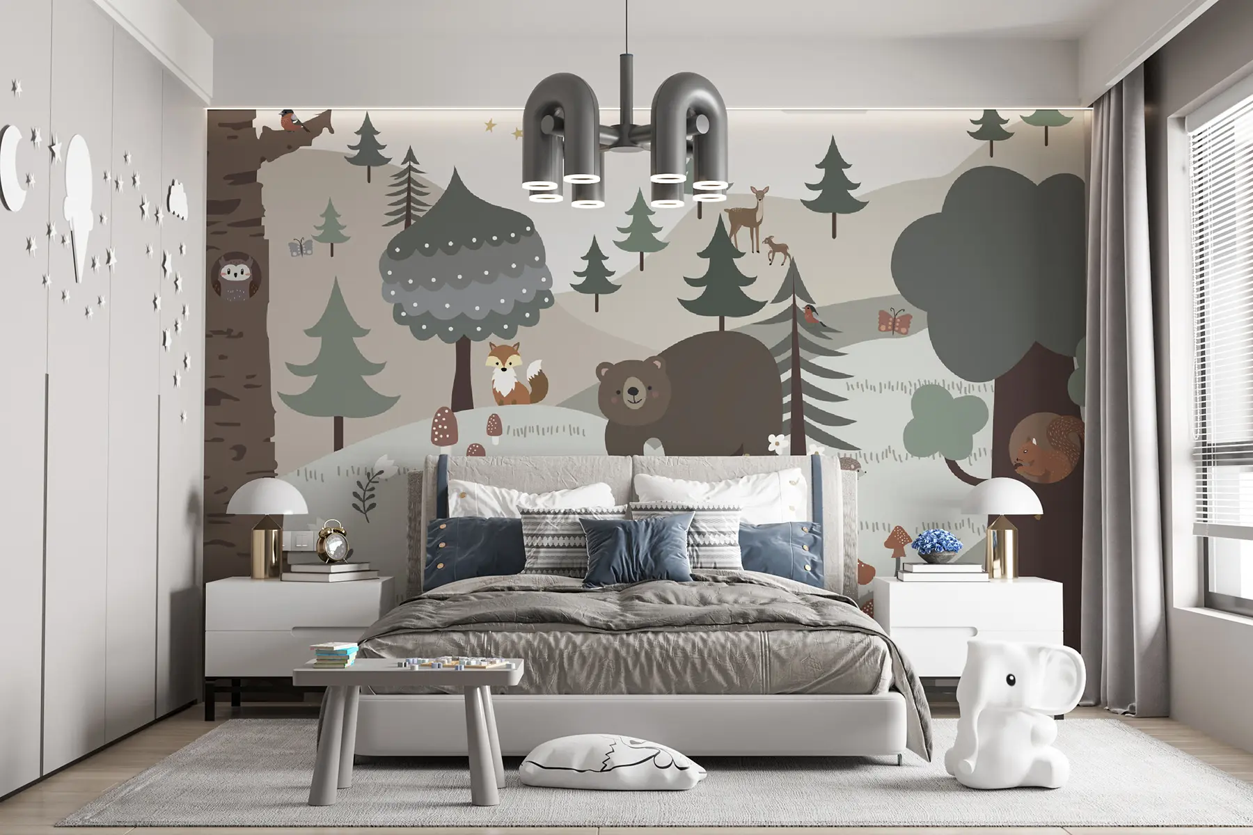 Fotobehang Dieren in het bos u95366