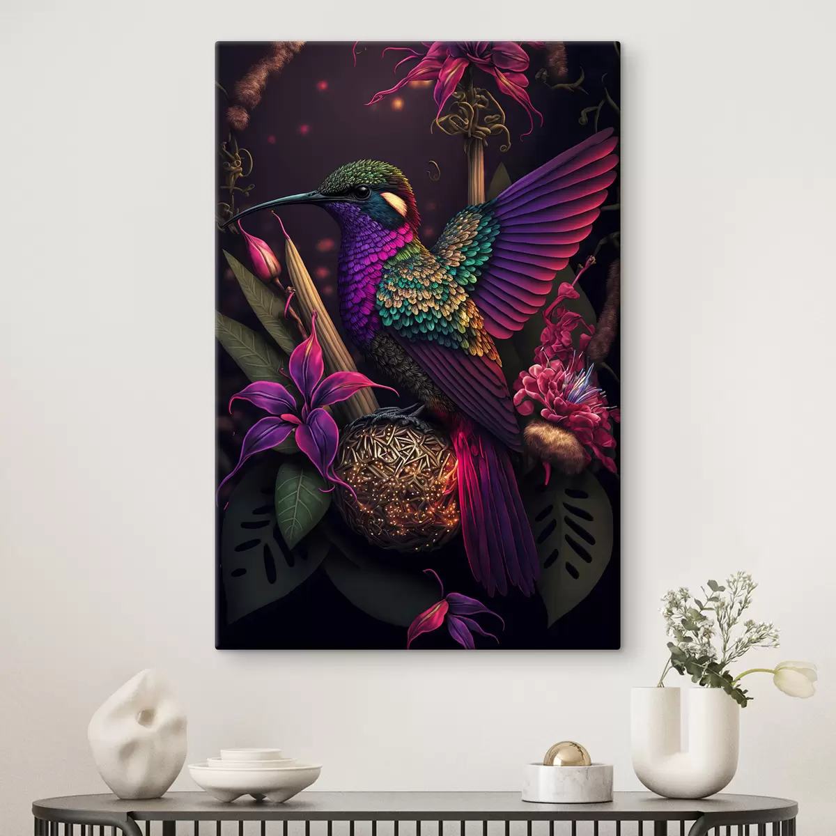  Peintures Colibri et fleurs s33703