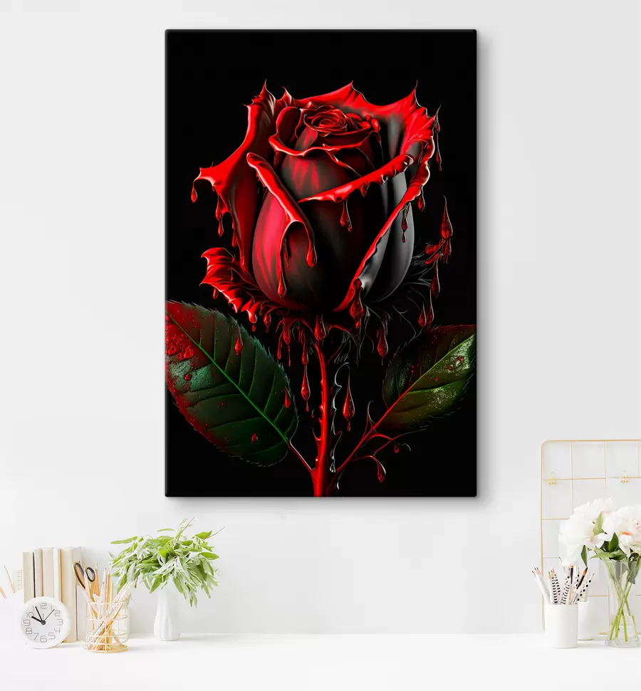  Peintures Gothique rose sanguine s33709