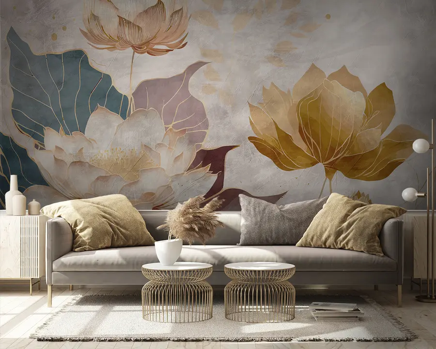 Papier peint photo Belles grandes fleurs u95418