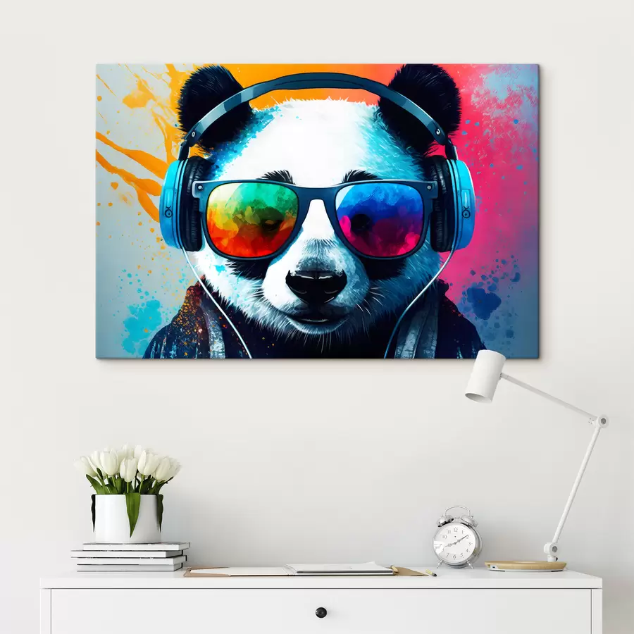  Peintures Panda sur fond clair s33547
