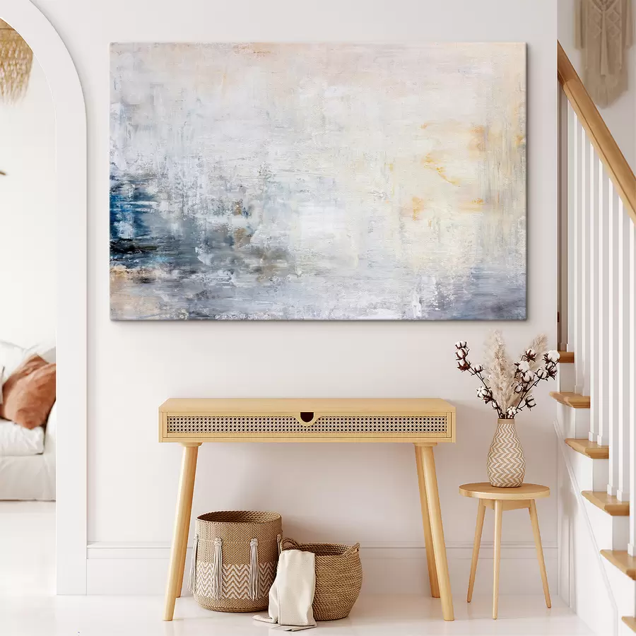  Schilderijen gestructureerde abstractie op canvas s34110