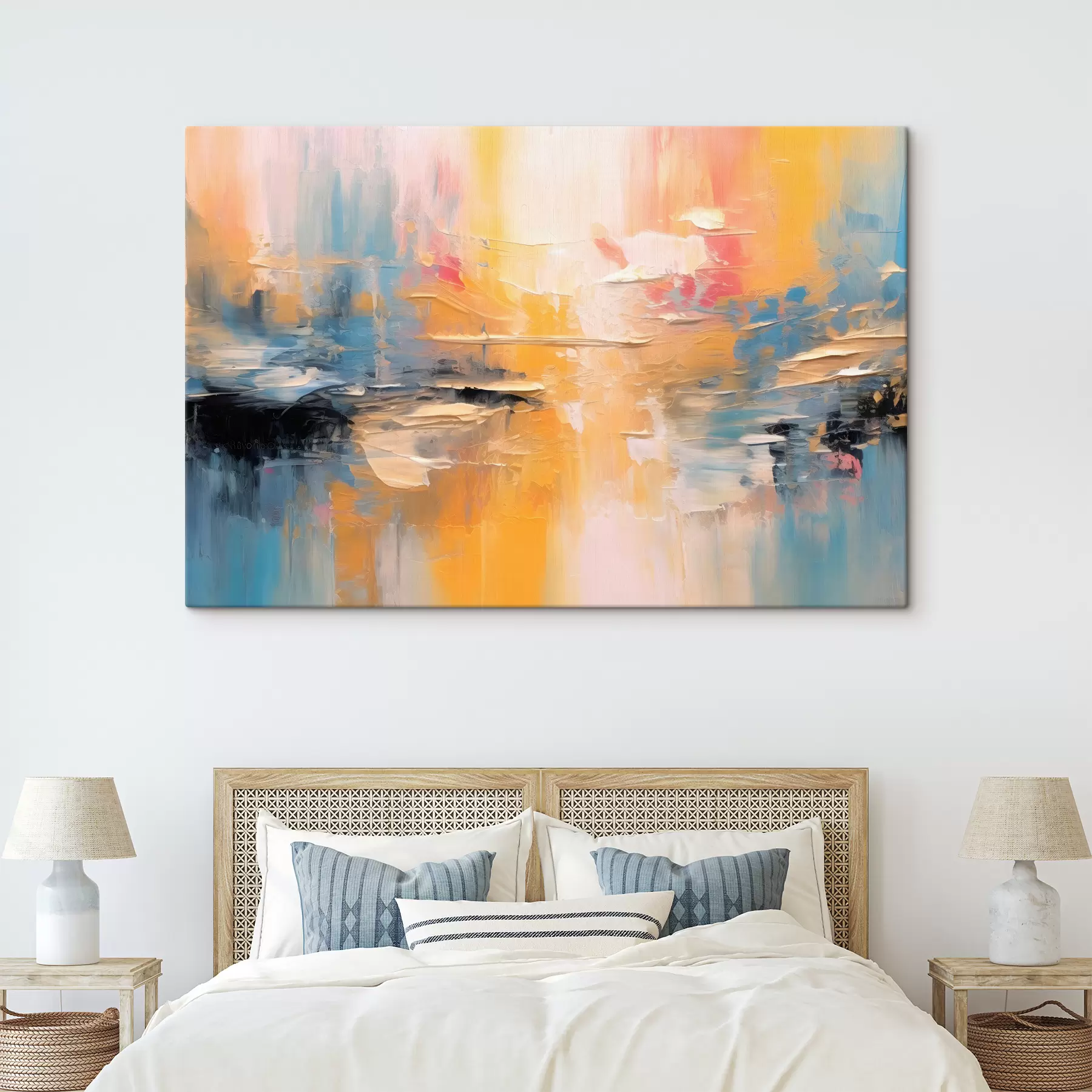 Fotobehang abstractie in verschillende kleuren s34192