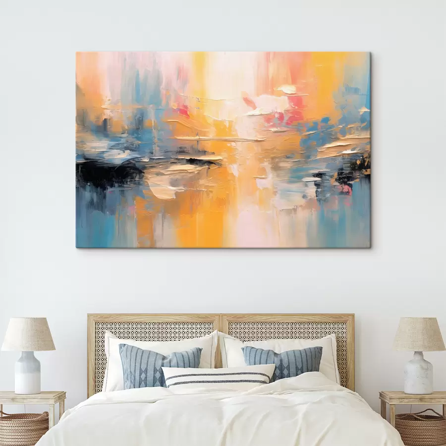  Schilderijen abstractie in verschillende kleuren s34192