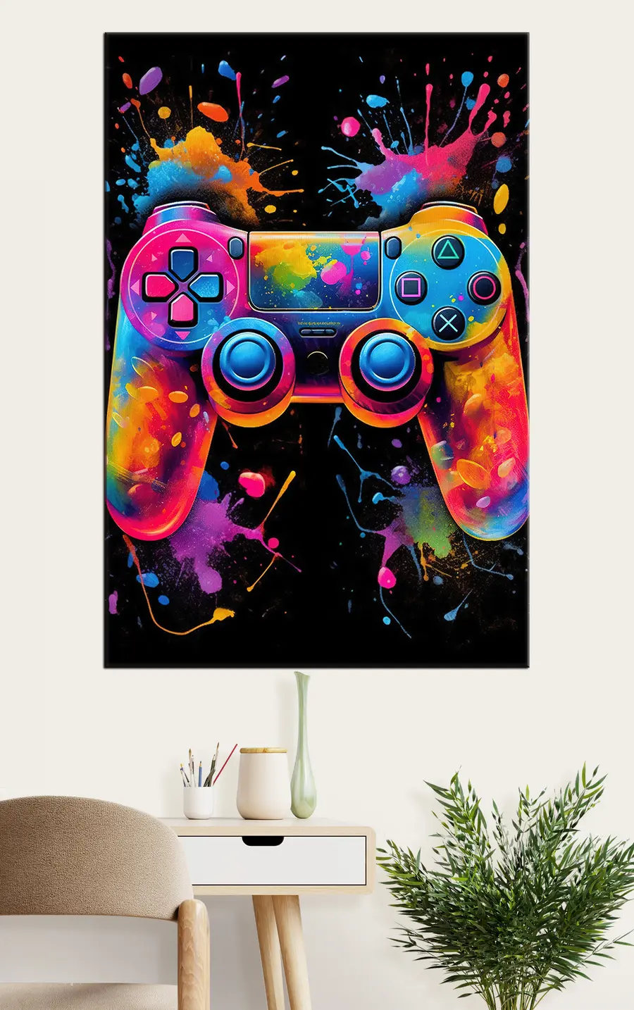  Peintures Manette de jeu et traces de peinture s34260