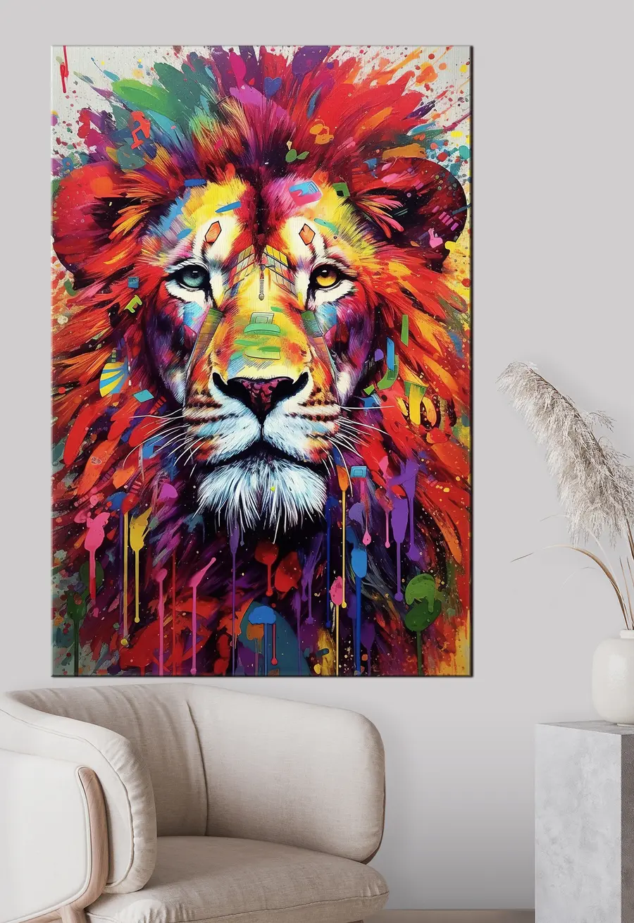 Peintures Lion en couleur s34283