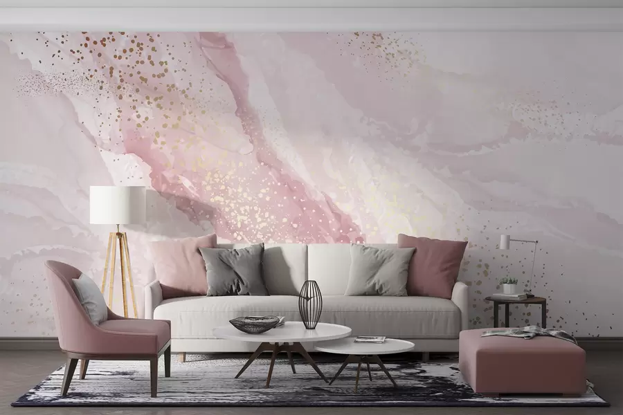 Fotobehang Abstract schilderij, imitatie van het marmeren oppervlak van de steen u95846