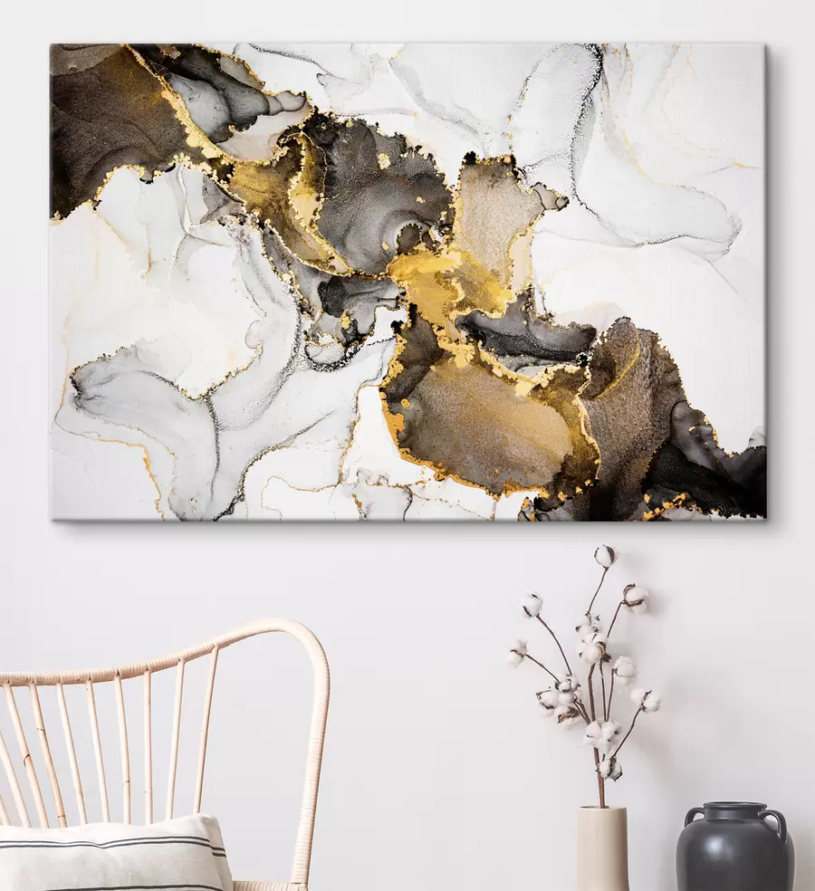  Schilderijen Luxe abstract schilderij in alcohol inkt techniek s34466