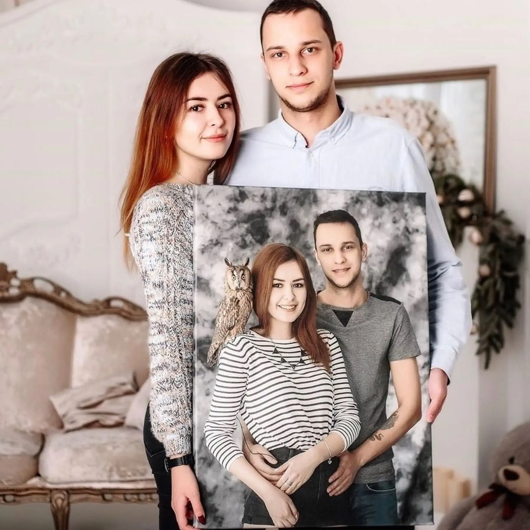  Peintures Visage, sourire et coiffure s34645