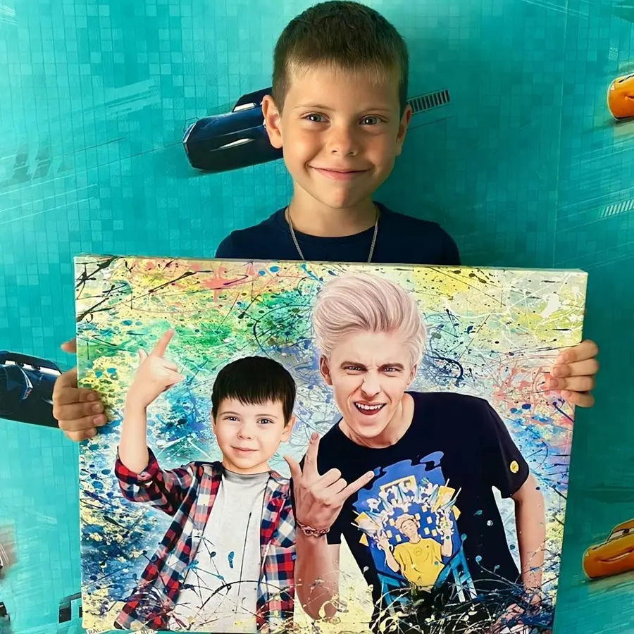  Schilderijen Glimlach, kapsel en foto s34649