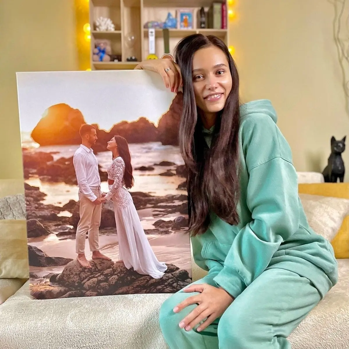  Schilderijen Glimlach, blij en fotolijst s34657