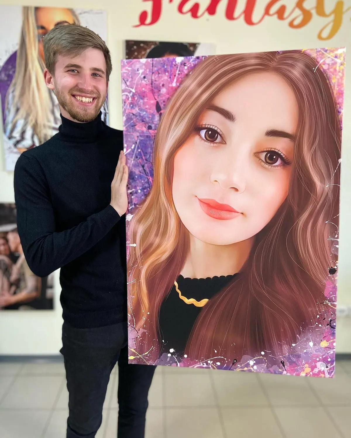  Peintures Cheveux, peau et tête s34661