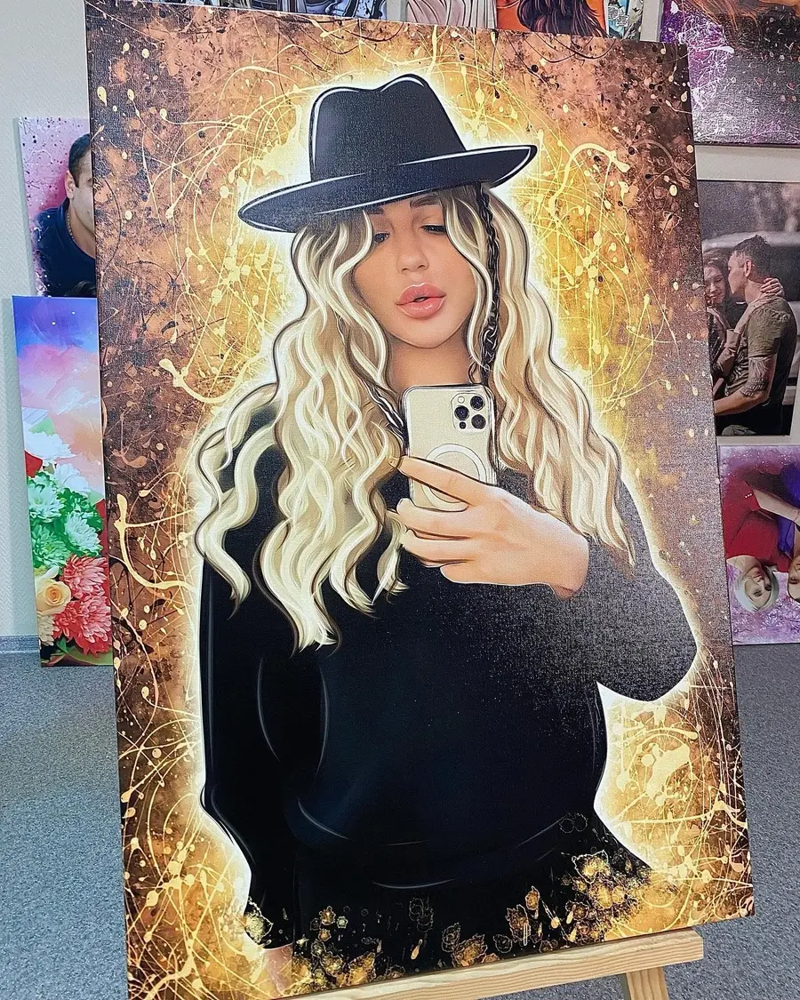  Peintures Lèvres, chapeau et chapeau de soleil s34670