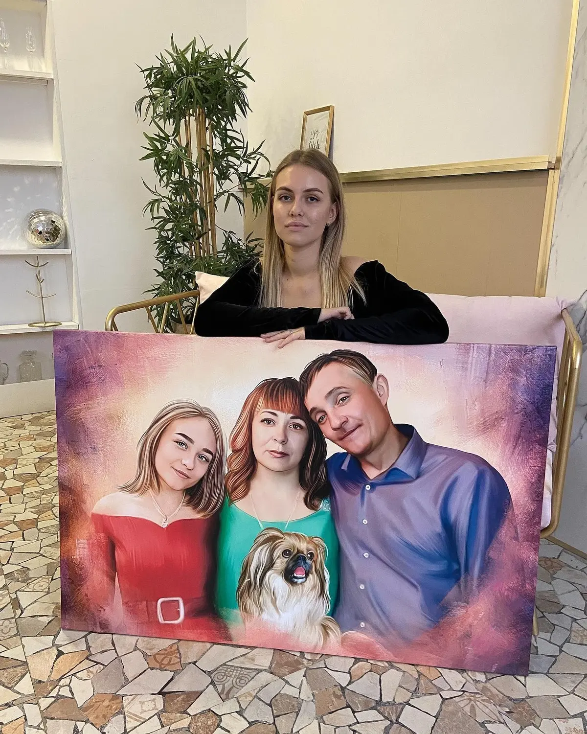  Schilderijen Foto, gezichtsuitdrukking en glimlach s34671