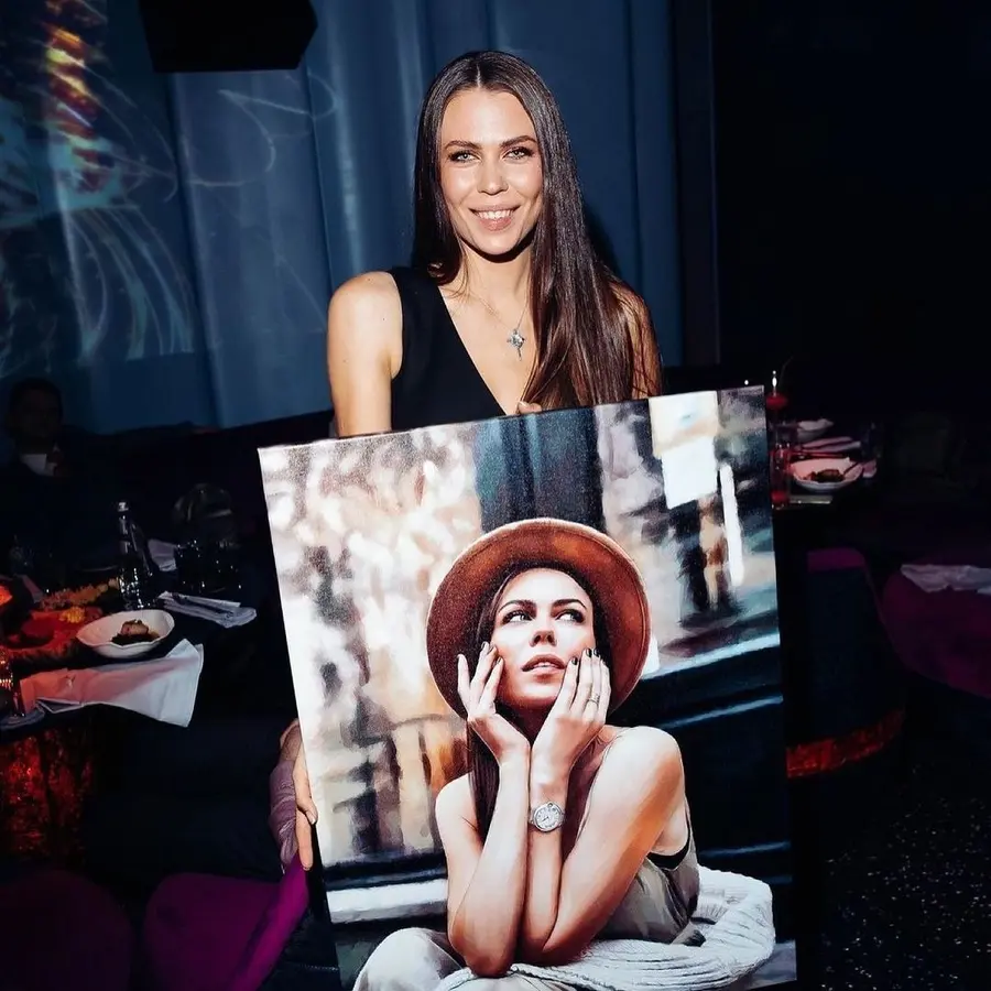  Peintures Sourire, photographie au flash et rouge à lèvres s34676