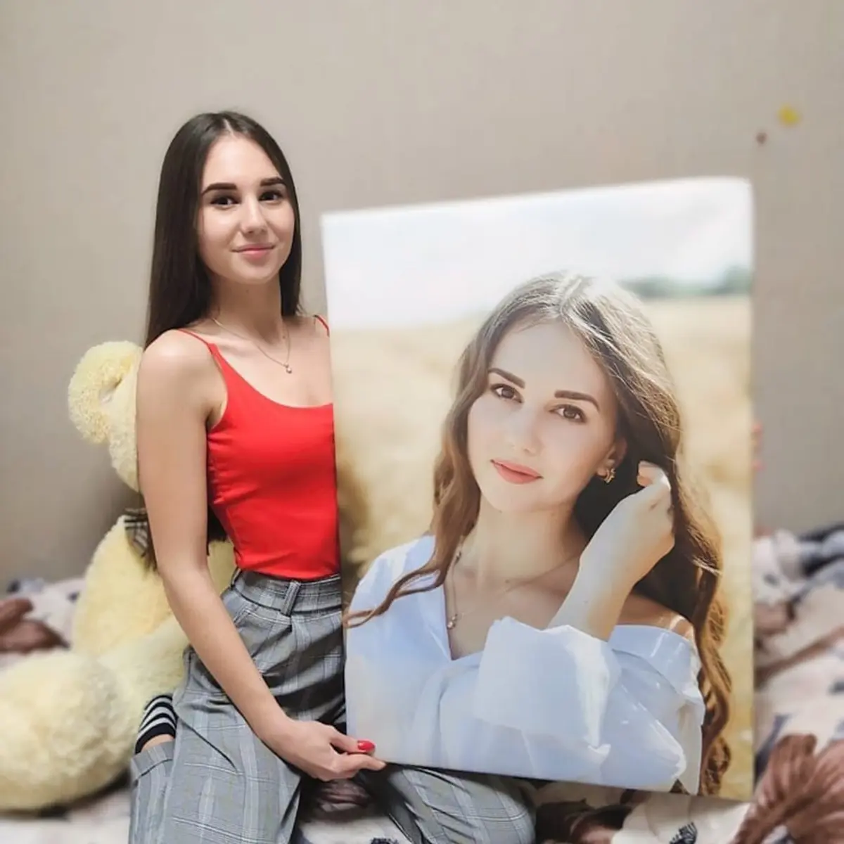  Schilderijen Glimlach-, schouder- en flitsfotografie s34692