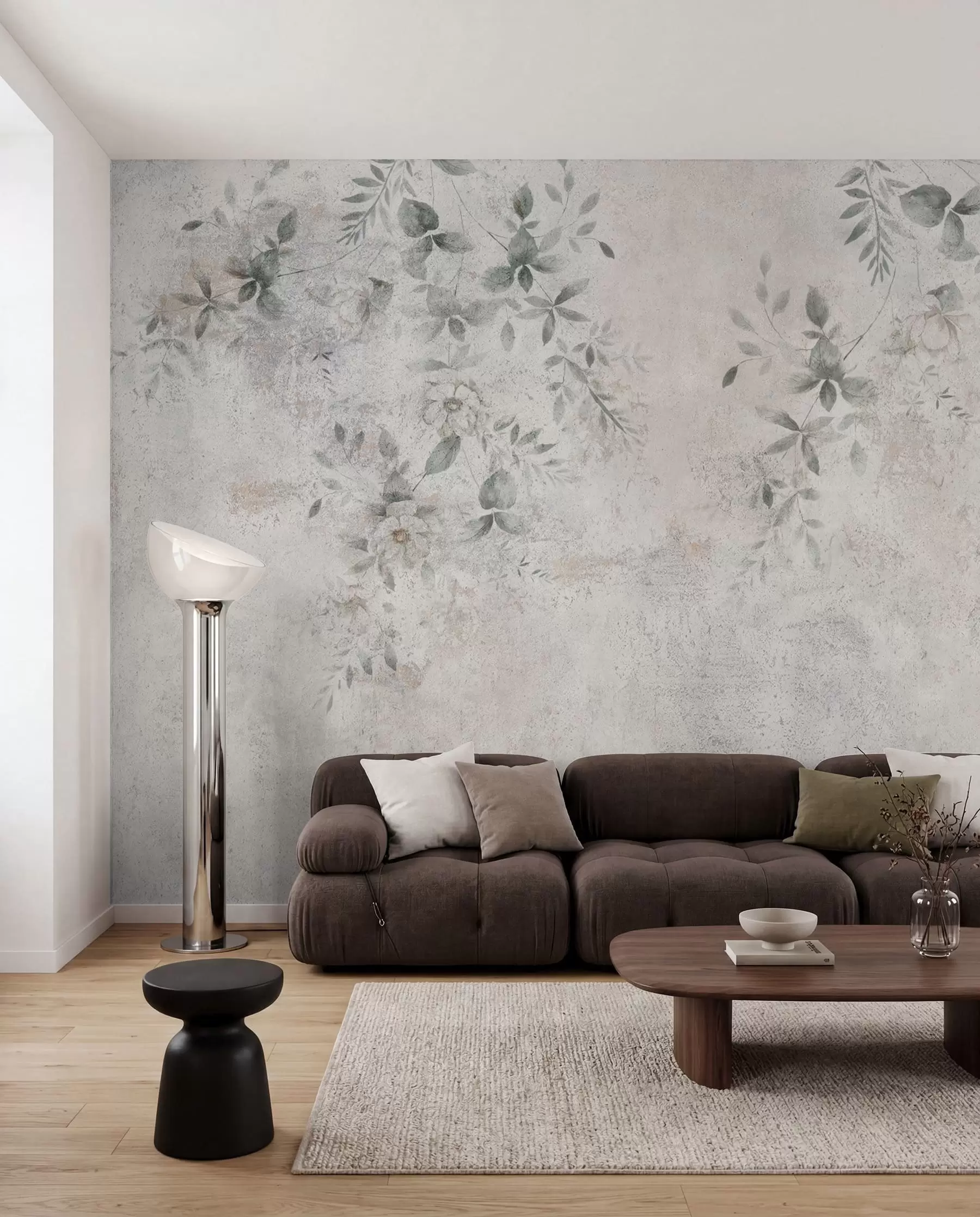 Fotobehang Bloemen met patina u96140