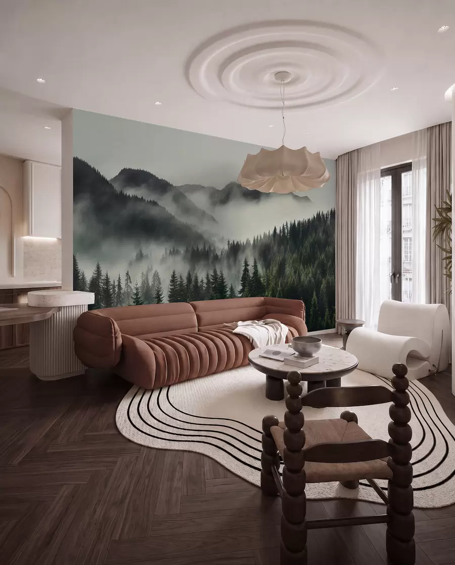 Fotobehang Berglandschap en rust u96027