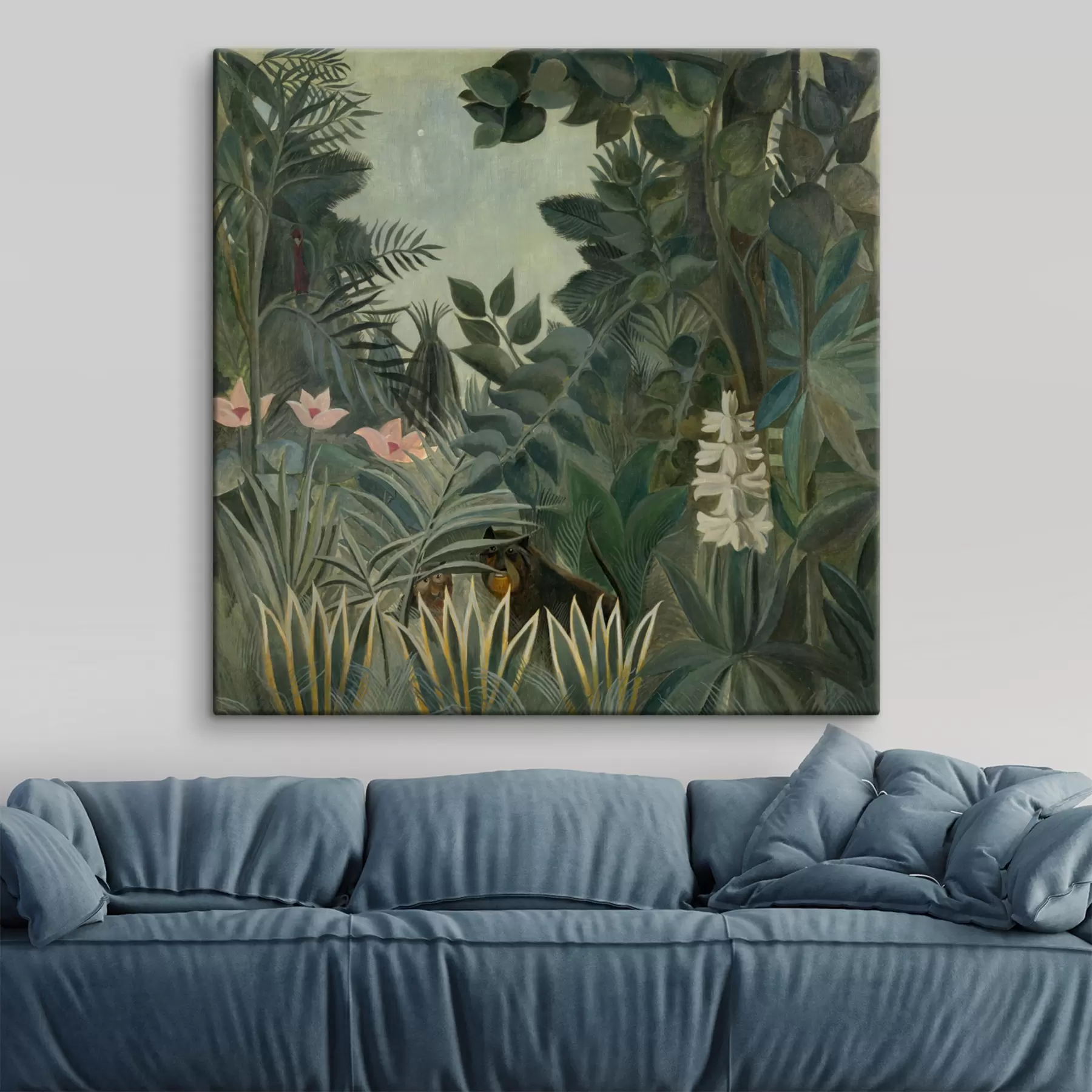  Peintures Equatoriale jungle, Henri Rousseau, 1909 s34840