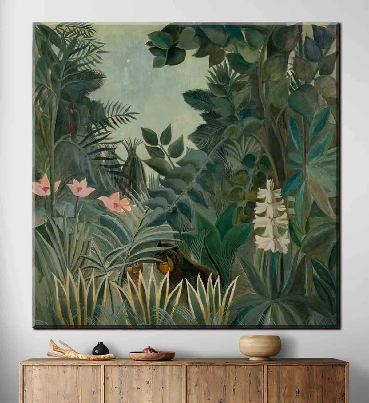  Schilderijen Equatoriale jungle, Henri Rousseau, 1909 s34840